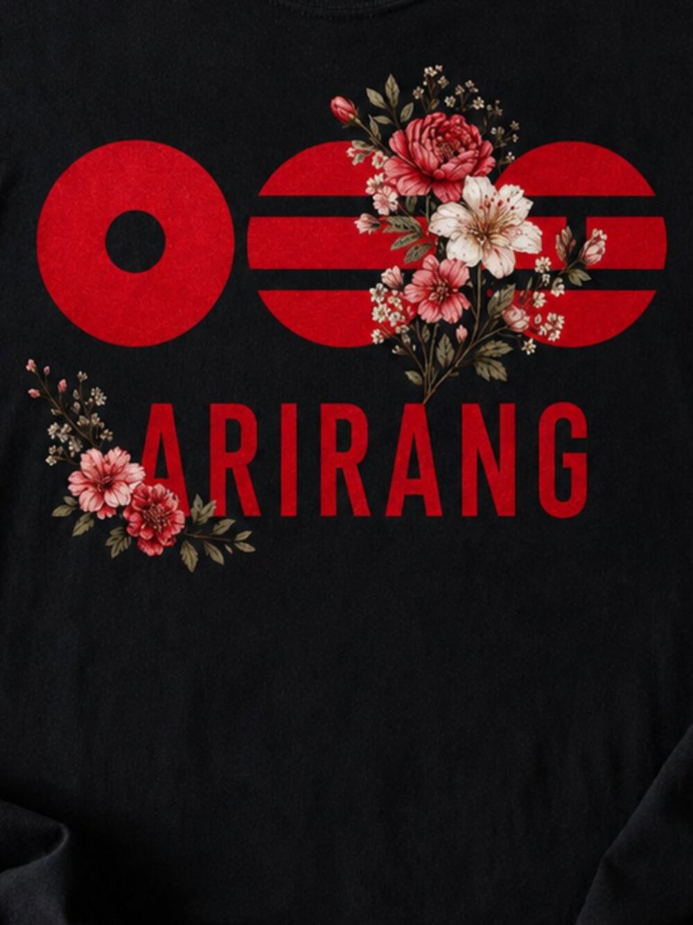 BTS Arirang Floral Logo Kpop Army Concert Fan Graphic T-Shirt - Picture 2 of 2